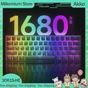 Проводная механическая клавиатура Akko 3061s-He, геймерские клавиатуры, магнитный переключатель RGB, 8k, Type-C Hot-Sawp, 61-клавишные игровые