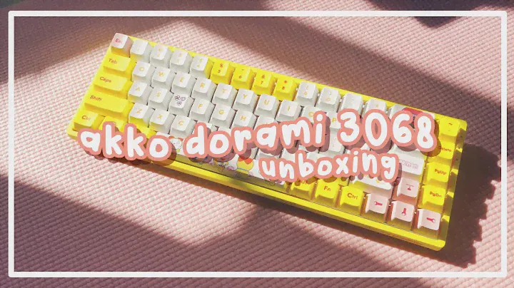 akko dorami keyboard unboxing + sound test
