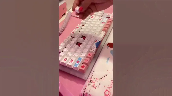 Akko Rose Red Switches On Womier TKL