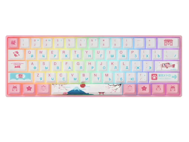Игровая Клавиатура AKKO 3061S World Tour Tokyo R2/RGB/Hot Swap/V3 Cream Yellow Switches(OEM)