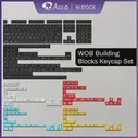 Akko WOB Набор строительных блоков, 282 клавиш, MDA профиль PBT, двойная фотография, ANSI и технические макеты, колпачки клавиш для механической клавиа... (art.: 3920bf2923df1)