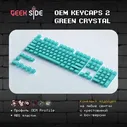 Кастомные кейкапы OEM Green для механической клавиатуры, профиль OEM, ABS пластик Akko