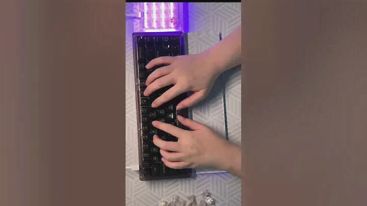Akko Jelly Black on Akko ASA Black transparent Keycaps - sound test ASMR