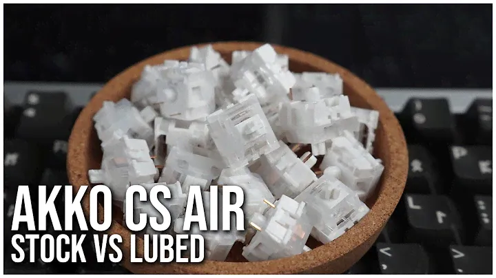 Akko CS Air Linears - Stock vs Lubed | Nice Clacks