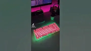 my transparent keyboard, with akko clear keycaps v2 #akko #asmr #customkeyboard #keyboard #keycaps