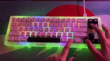 How my Akko ACR Pro 68 looks like at night. No lube no mod.