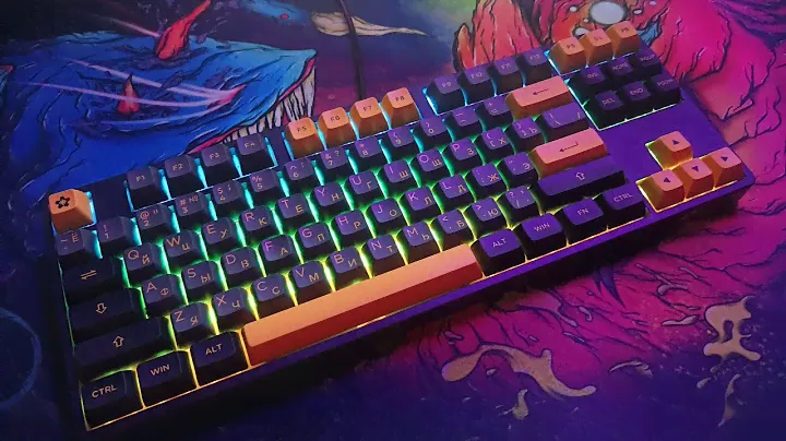Рофло-обзор клавиатуры Akko 5087S Jelly Pink