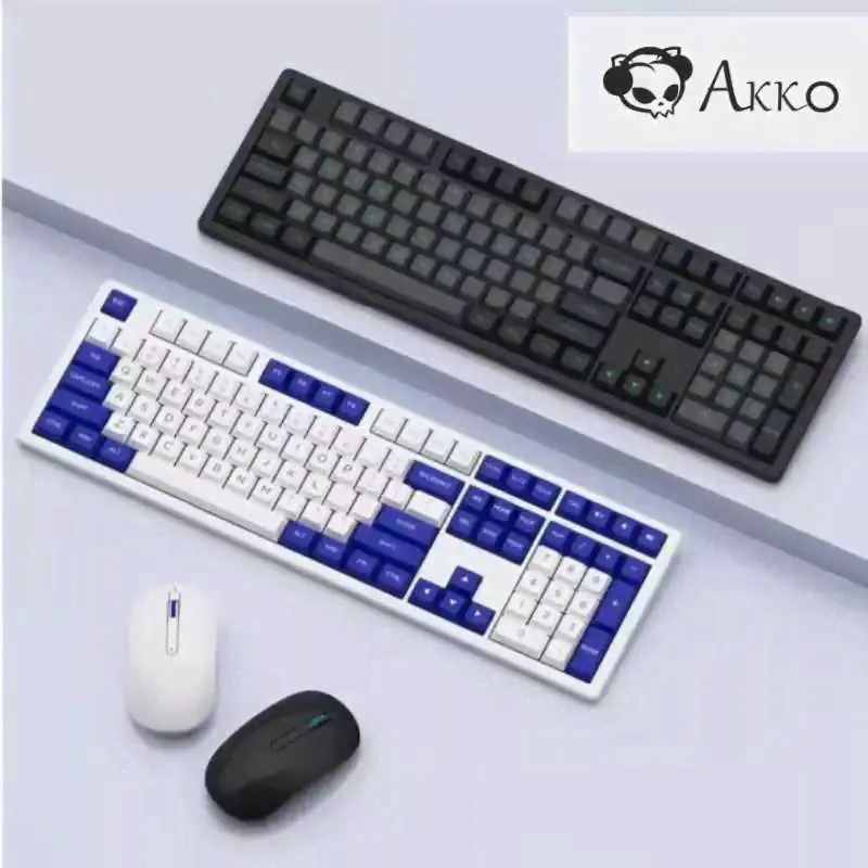 Набор для клавиатуры и мыши Akko Mx108, тонкая беспроводная клавиатура для ноутбука, офиса, набор для набора текста клавиатуры, мыши, планшета,-4