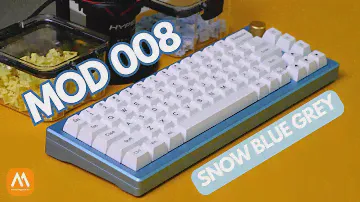 CUSTOM & Sound test Kit Akko MOD 008 x AKKO CS switch Snow Blue Grey