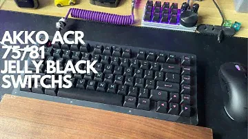 AKKO ACR 75/81 $70 Gasket Mounted Keyboard l THOCK OR CLACK? feat AKKO Jelly Black Switches