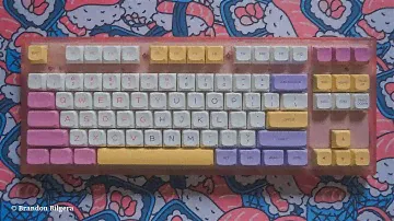MK870 in Transparent Pink | Build, Typing ASMR with AKKO CS Rose Red & Ice Cream Keycaps