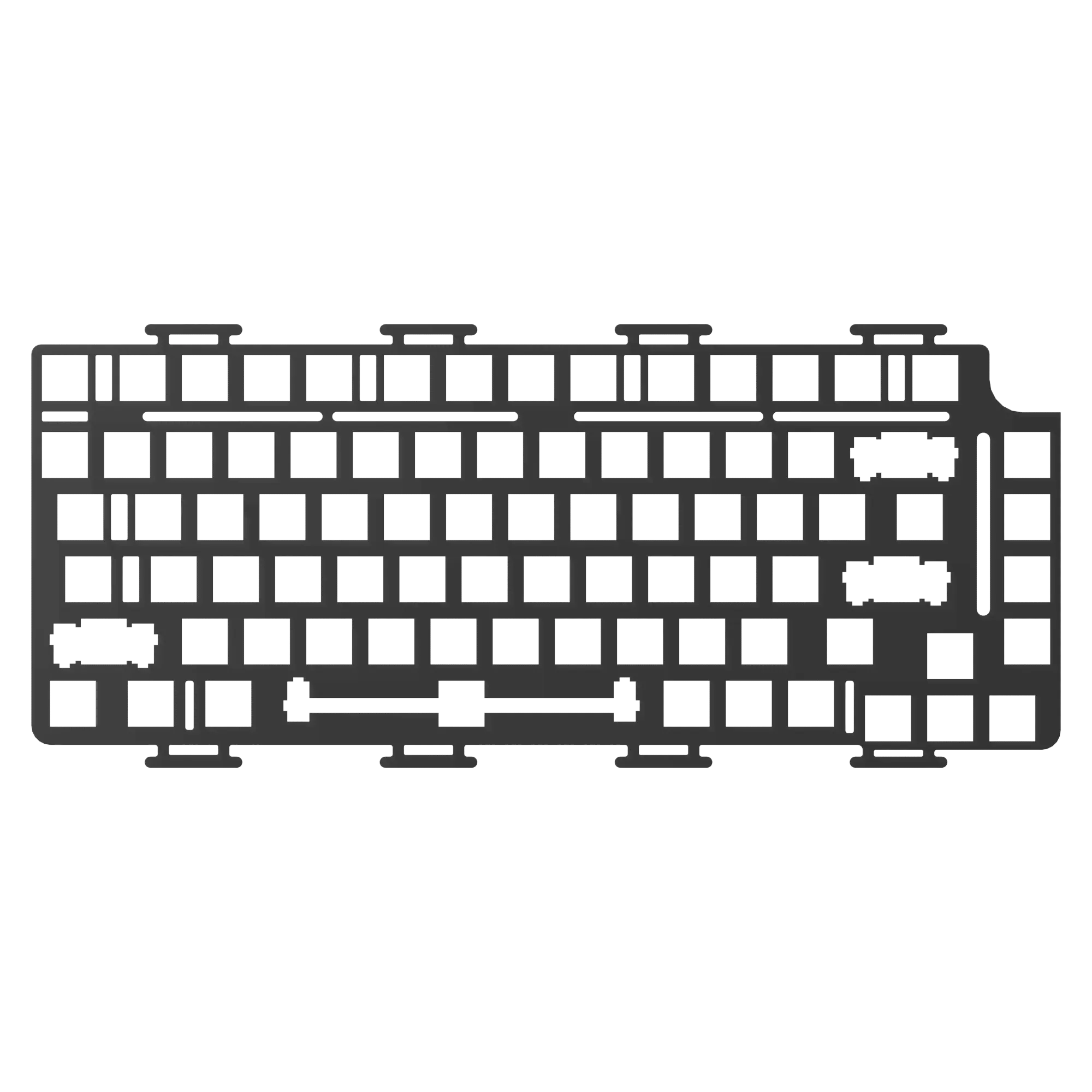 Akko Monsgeek M1 FR4/АЛЮМИНИЕВАЯ пластина/POM для механической клавиатуры MonsGeek M1 DIY Kit