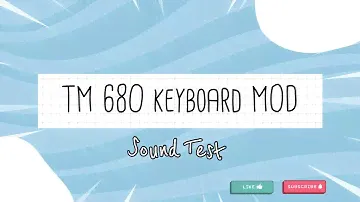 TM680 with AKKO Radiant Red - mod and sound test