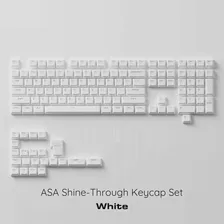 Akko ASA Shine-through набор клавиш с 131 клавишами прозрачные клавиши с подсветкой для игровой механической клавиатуры ASA Profile ANSIISO макет (art.: 3920be12e4061)