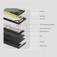 Клавиатура игровая Механическая Akko 5075B Plus V2 с замком Dracula 75%, 2,4 ГГц, USB Type-C, Bluetooth 5,0 (art.: 3920bf5871c0f)