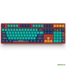 AKKO 3108 V2 World Tour - Пекин 108 ключей Cherry Switch USB 2.0 Type-C Проводной Механический Игровые Клавиатура