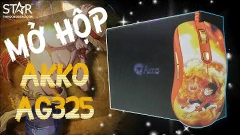 Mở Hộp Chuột Akko AG325 One Piece - Monkey D. Luffy Cam - Chuột gaming giá rẻ