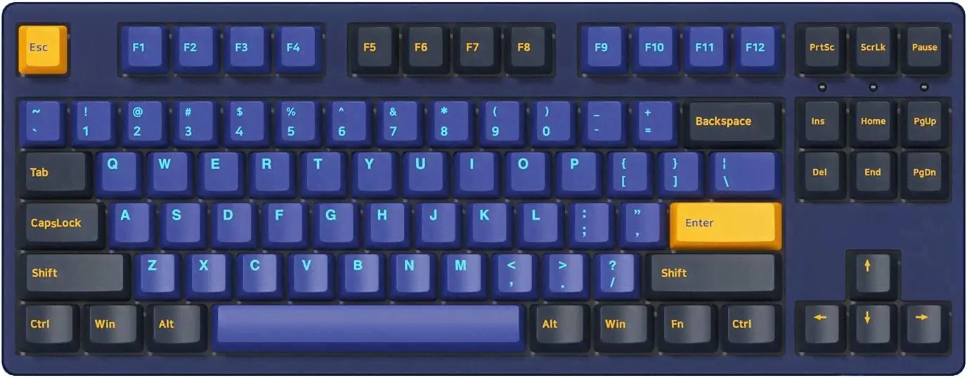 Akko Horizon 87 Key Wired Mechanical Keyboard, PBT Double Shot Keycaps и N-Key Rollover, интерфейс USB Type-C, Akko Switch 2nd Gen Pink, усилие срабат