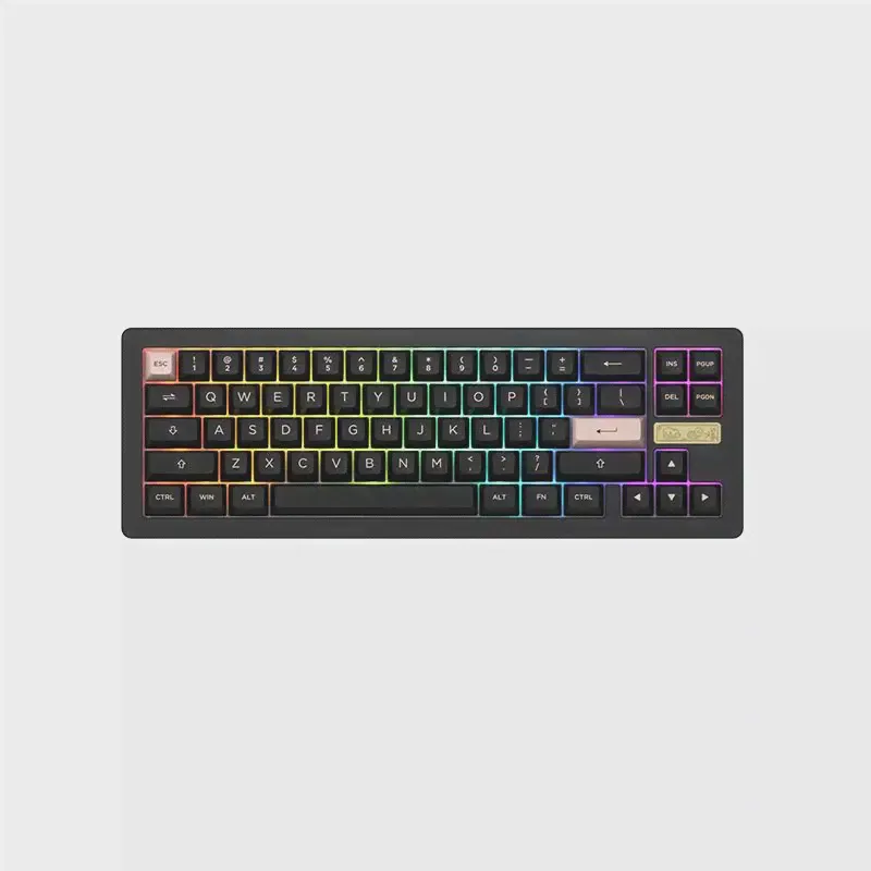 Механическая клавиатура Akko ACR Pro Alice Plus 75 68 RGB с горячей заменой, проводные клавиши со стрелками, прокладка, акриловая доска с колпачком для кл... (art.: 3920bc7f671d7)-0