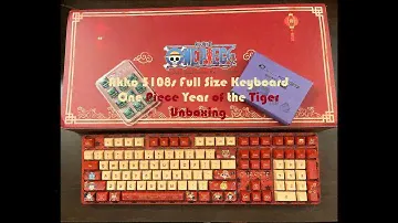 One Piece Year of The Tiger Akko 5108S Mechanical Keyboard (Unboxing POV) #akko