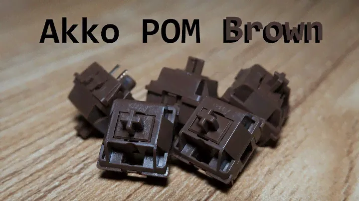 Akko POM Brown review | The Best "Brown" Switch?