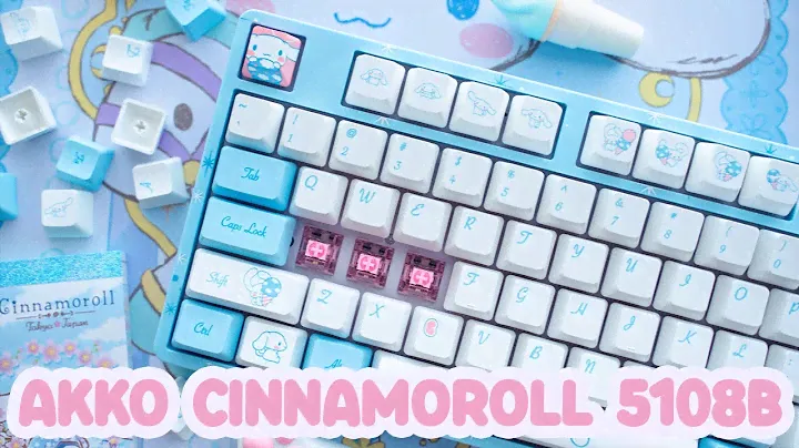 Беспроводная механическая клавиатура Akko Cinnamoroll 5108B + переключатели CS Jelly Pink