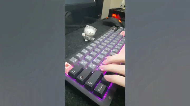 Keychron V2 + Akko Rose Red  #asmr #custom #keebs #keyboard #switch #typing #akko #keychron