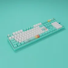 Полноразмерная Механическая игровая клавиатура Akko 3108 V2 Monet's Pond, проводная клавиатура с 108 кнопками и OEM профилем, клавиши с сублимационной пе... (art.: 3920bda710b79)