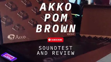 Akko POM Brown Tactiles : Easy to Find, Easy to Like