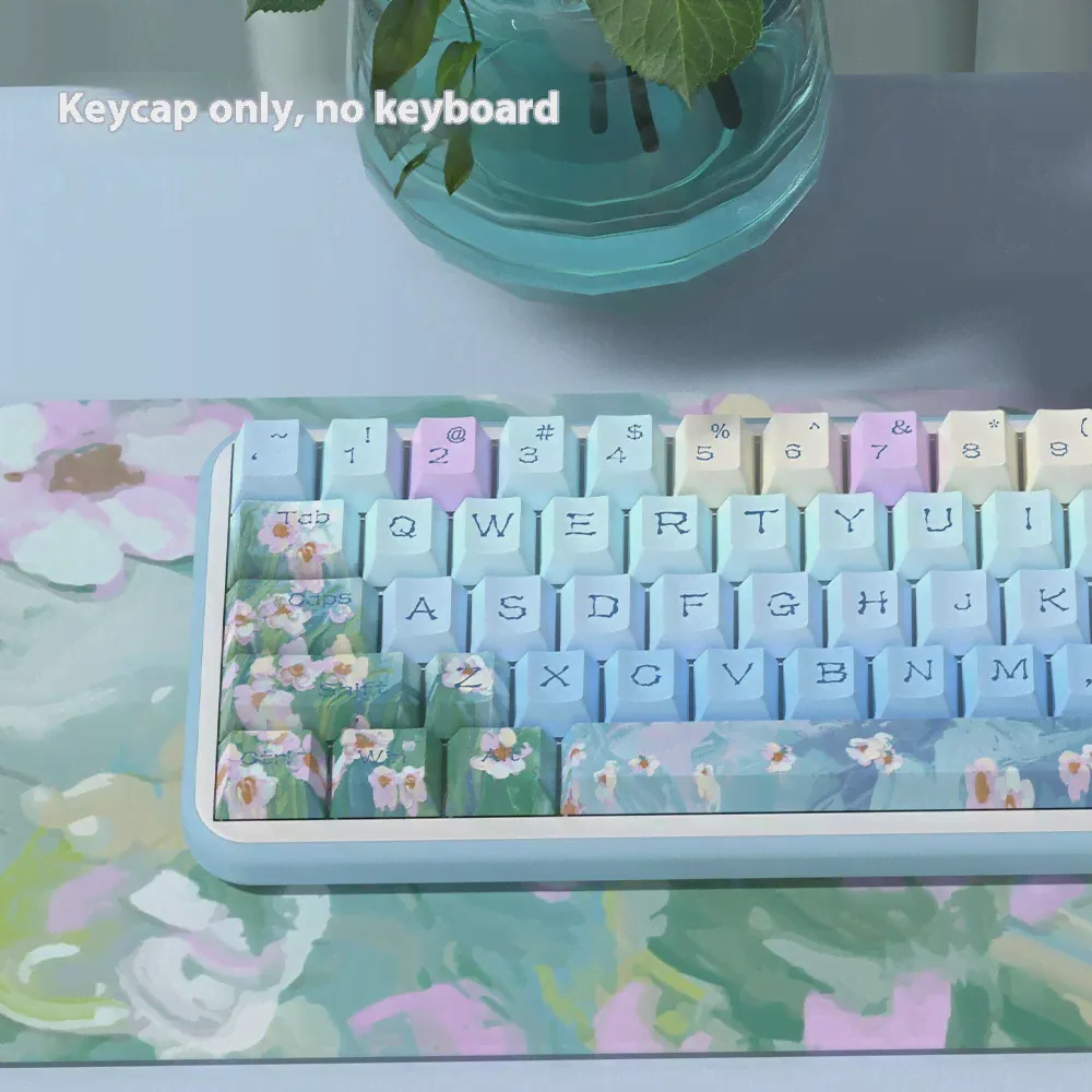 Механическая клавиатура Akko Little Daisy Gradient Blue Spline Cap Pbt 75-0