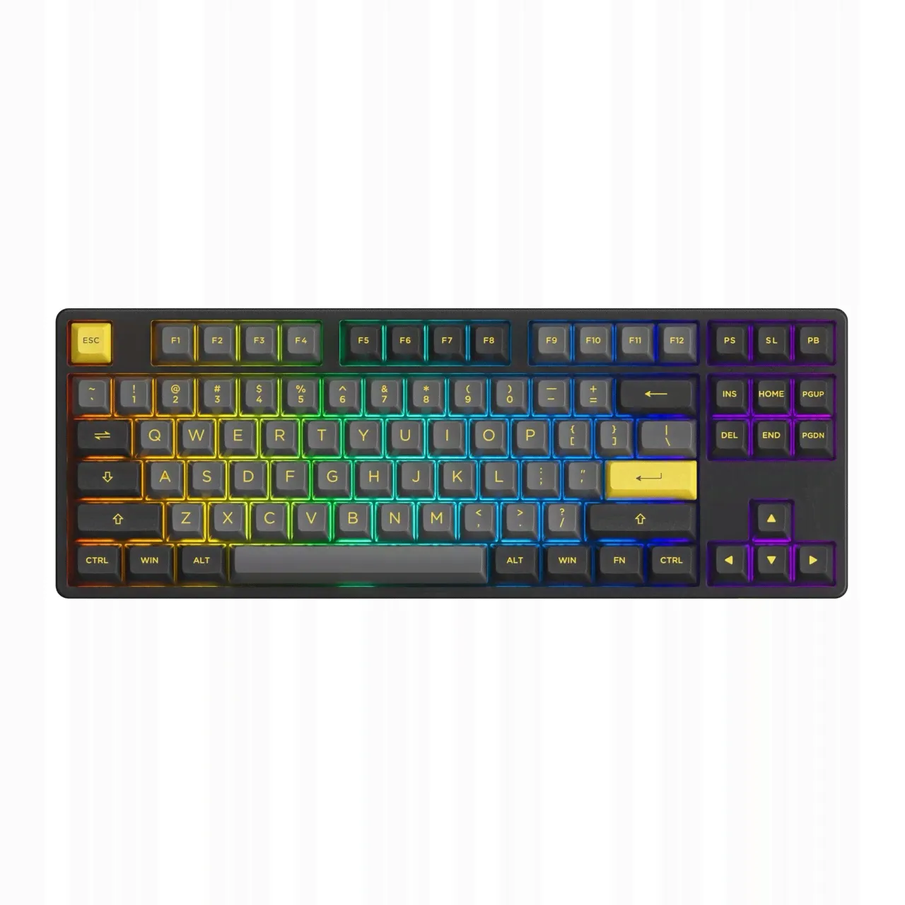 AKKO Black & Gold 5087B Plus Bezprzewodowa Klawiatura Mechaniczna V3 Yellow