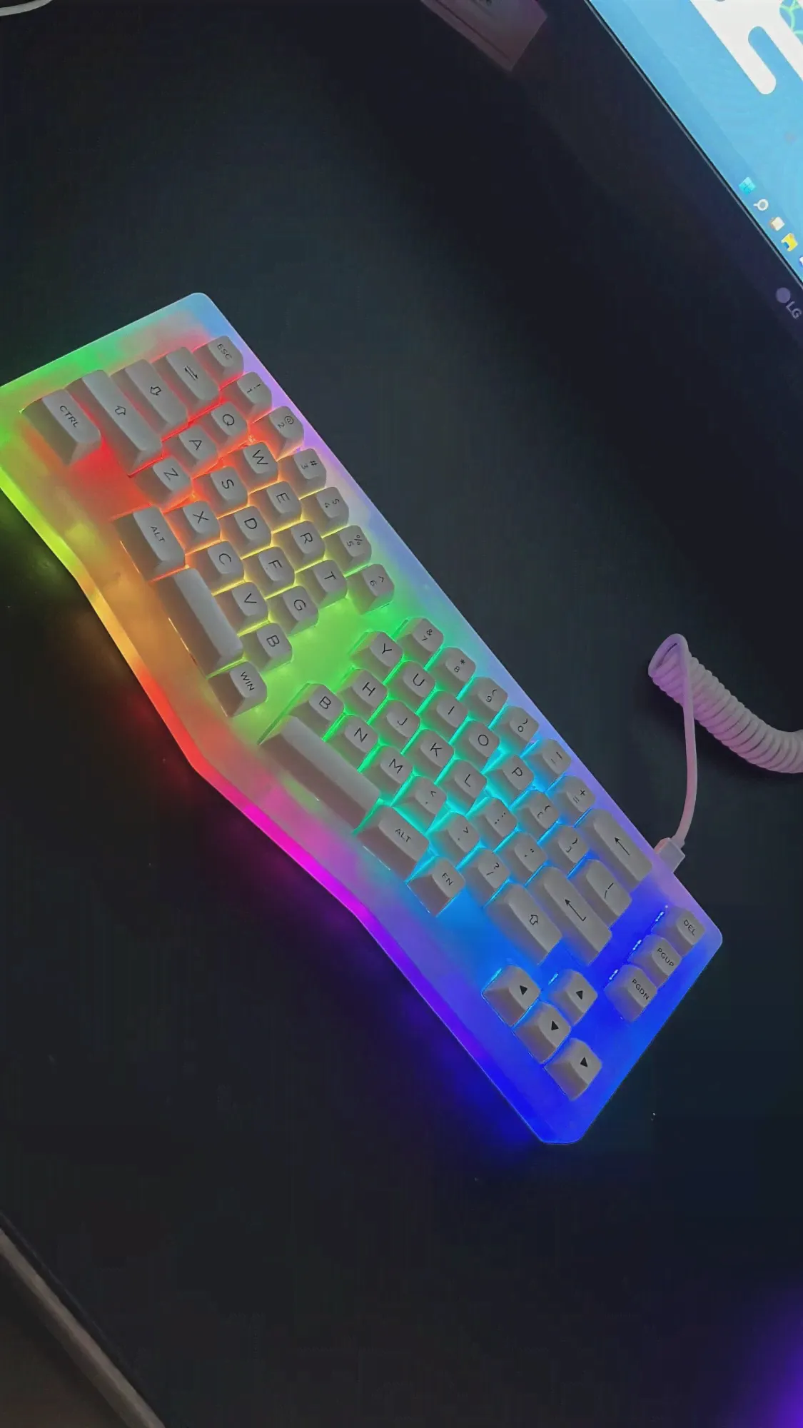 🛍 Игровая клавиатура AKKO ACR Pro Alice Plus, популярная Механическая Проводная клавиатура с RGB-подсветкой, USB Type-C, 68 клавиш, PBT-4