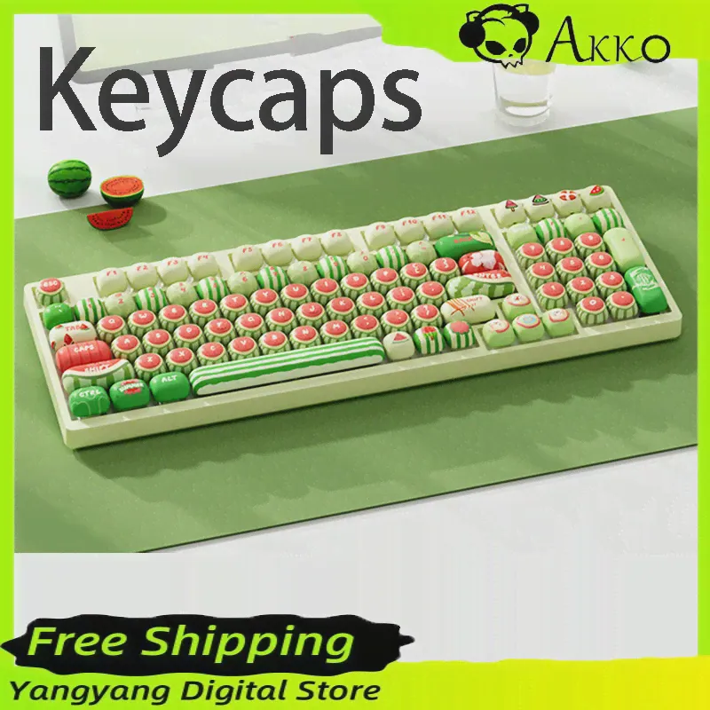 AKKO Keycap MOG высота арбуз тема паровой булочка Keycap для механической клавиатуры милый Keycap PC Аксессуары для геймеров Девушки Подарки-4