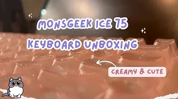 MonsGeek ICE 75 Unboxing 🩷 Akko V3 Crystal Pro switches 🩶 No Talking