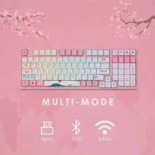 Беспроводная Механическая игровая клавиатура Akko 3098B World Tour, Токио, R2, RGB, горячая замена, 98 клавиш, мультирежимы, Bluetooth 5,02,4 ГГцType-C (art.: 3920ba5a10c55)