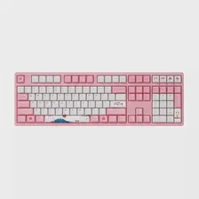 Akko 3108 V2 World Tour-Tokyo R1 Полноразмерная механическая игровая клавиатура, проводная из 108 клавиш, с колпачками для клавиш сублимационного окрашивания PBT с OEM-профилем