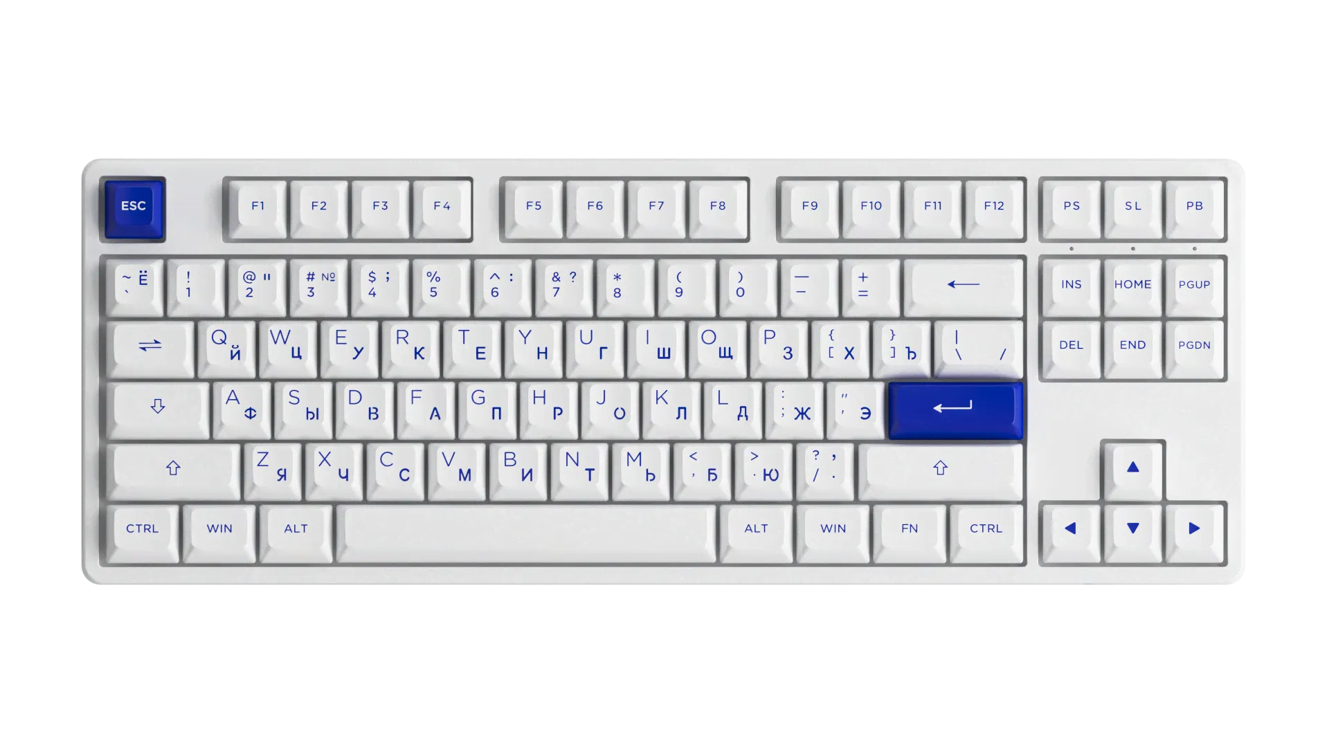 Проводная игровая клавиатура AKKO 5087S белый (5087S), 5087S