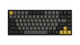 AKKO Игровая клавиатура беспроводная, проводная 3084B Plus Black&Gold, (V3 Cream Yellow), Русская раскладка, черный, желтый