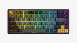 Игровая клавиатура AKKO 3084B Plus Black&Gold 3 Modes RGB Hot Swap V3 Cream Yellow Switch,ASA profile keycap