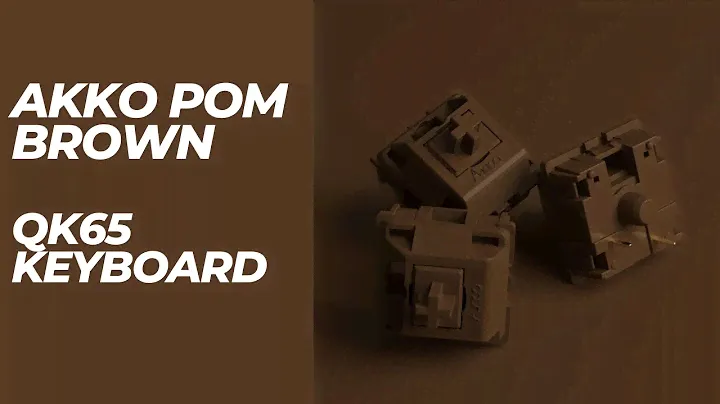 Akko POM BROWN SWITCHES  | QK65 Keyboard