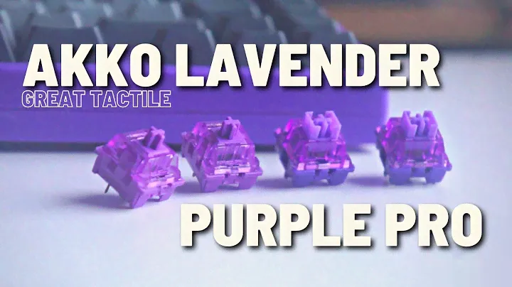 Budget Tactile Switches | Akko Lavender Purple Pro | Overview and Sound Test