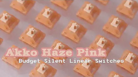 AKKO SWITCH SERIES EP02 | Akko Haze Pink Silent (or *Silenced*) Switches | Budget Silent Switches
