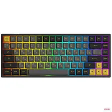 Клавиатура Akko 3084B RGB Plus Edition (Hot Swap Jelly Pink) Black-Gold 300670