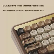 Akko Mu01 ореховая механическая клавиатура Moa беспроводная 2,4g трехрежимная Rgb клавиатура пользовательская прокладка чернильная картина клавиатура для подарка (art.: 3920c64709cd0)