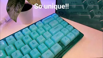 Akko ASA Clear Mint Keycaps Unboxing and Review