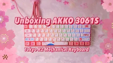 🌸 Kawaii Sakura Pink Keyboard - Unboxing AKKO 3061S Tokyo R2 Mechanical Keyboard  (Gateron Orange)