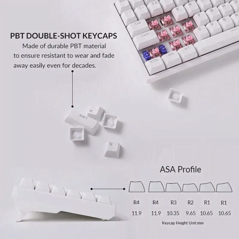 Akko 5075S5087S3084S3068S RGB светодиодсветодиодный Механическая игровая клавиатура с горячей заменой, просвечивающие клавиши, USB Проводная клавиатур... (art.: 3920bddf80c4f)-0