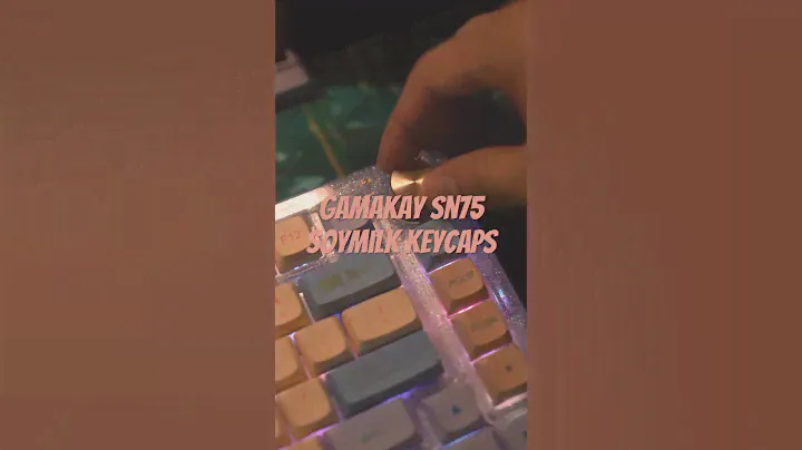 Gamakay SN75 with Soymilk Keycaps & Akko V3 Lavender Purple Pros