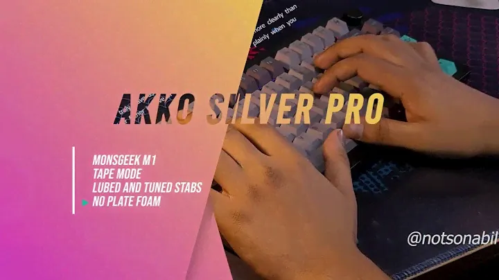 Akko Silver Pro - Sound test - Monsgeek M1