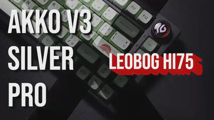 LEOBOG Hi75 ft. Akko V3 Silver Pro Switches and Matcha XDA Profile Keycaps - Typing Sound Test